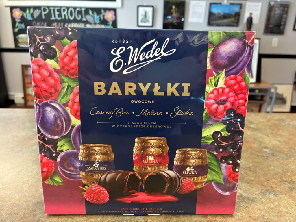 Berry Chocolate Liquor Brown Barrels at Kat's having elderberry, raspberry, and plum flavors.