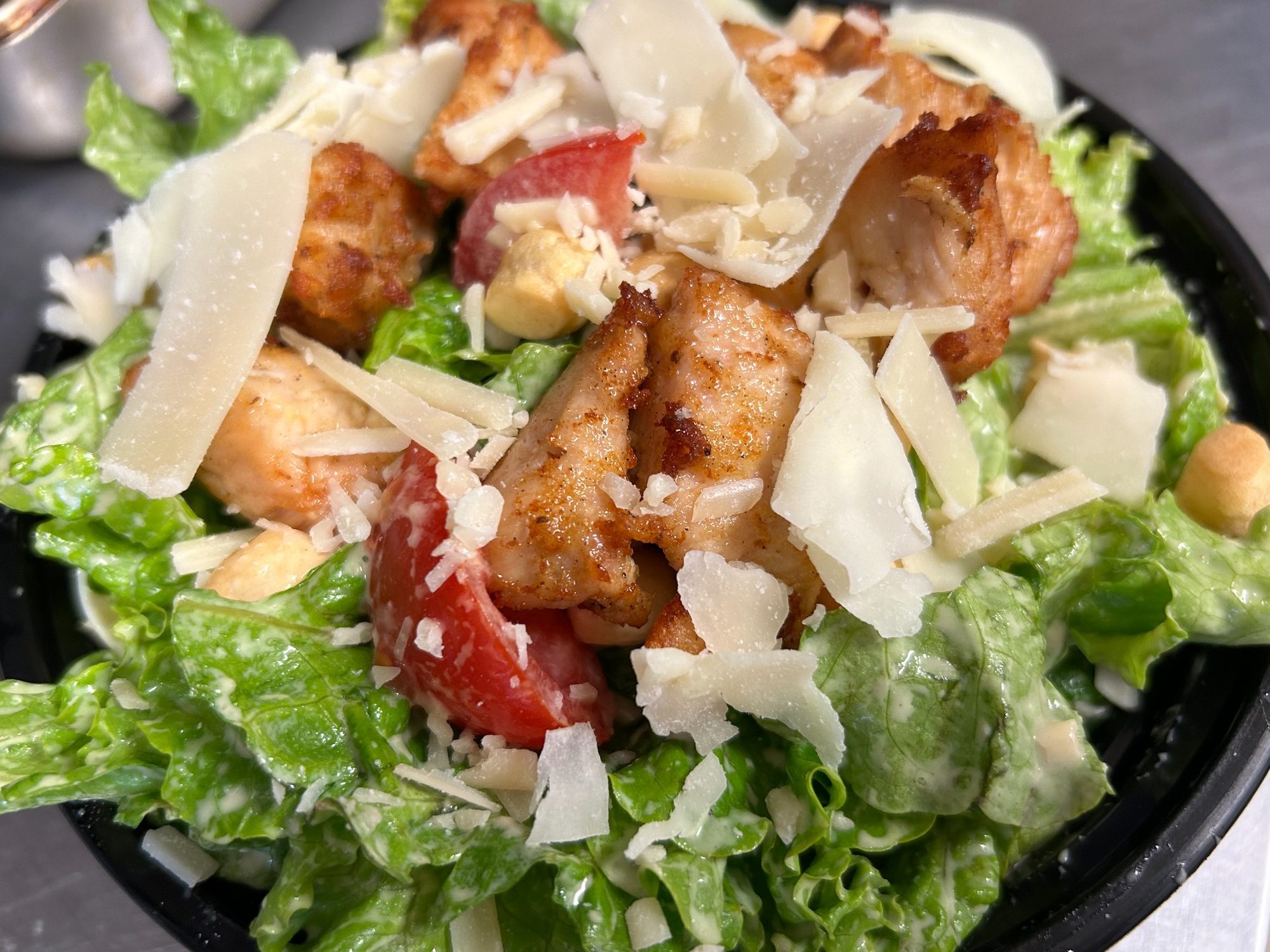 Chicken Caesar salad at Kat’s Café & Restaurant in Minersville, PA.