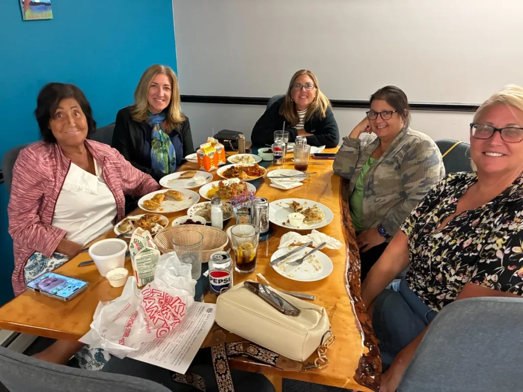 Guests enjoying shared plates, Polish-Slavic dishes, and coal region comfort food at Kat’s Café in Minersville, PA.