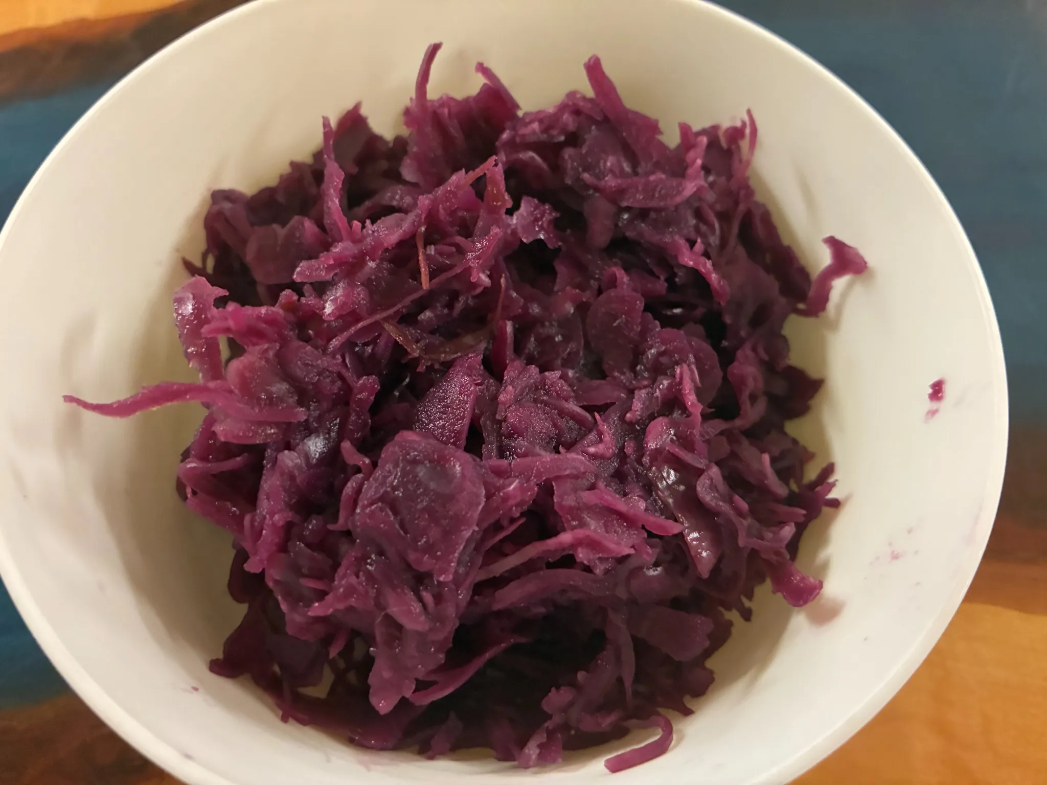 Bowl of braised red cabbage at Kat’s Café & Restaurant.